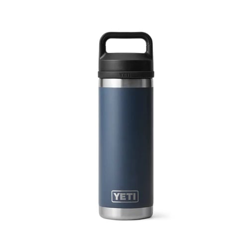 Yeti Rambler 18oz Bottle With Chug Cap in Navy