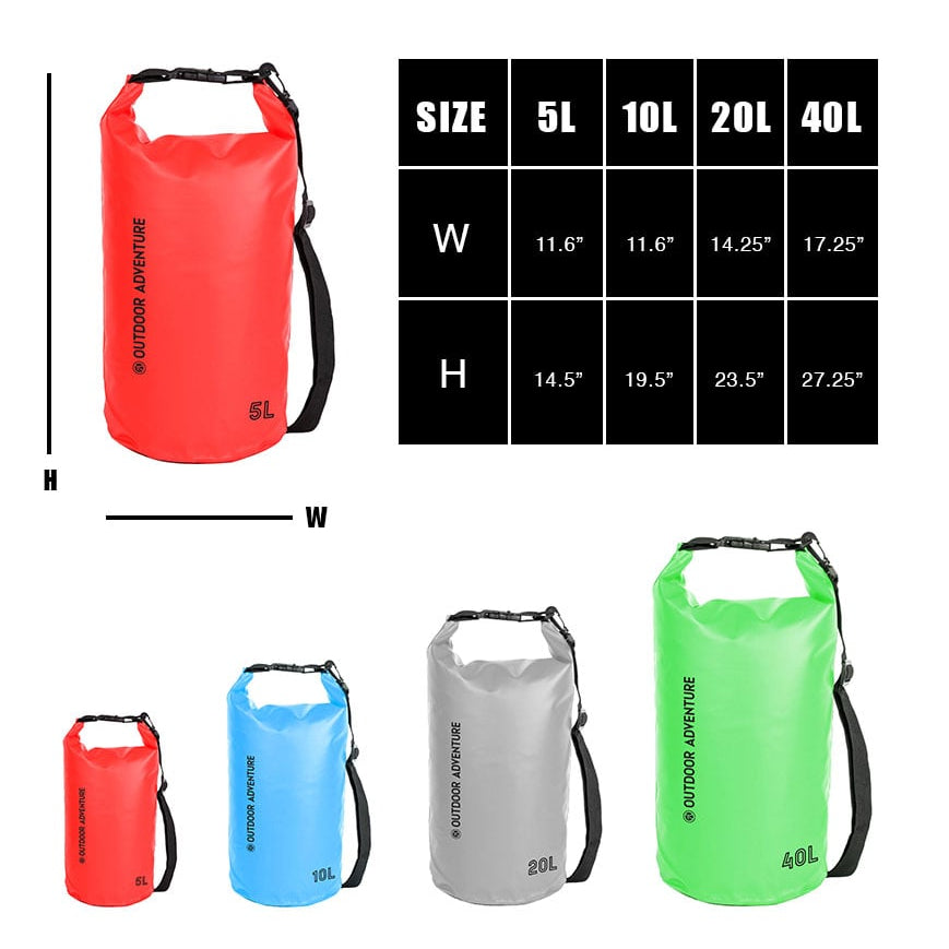 OA 10 Litre Roll Top Dry Bag - Blue