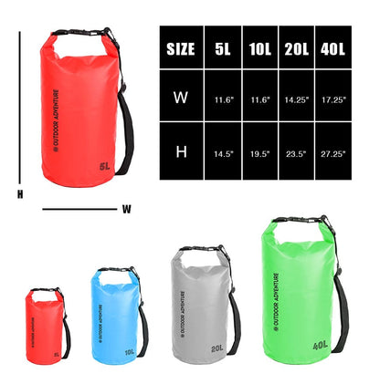 OA 5 Litre Roll Top Dry Bag - Red