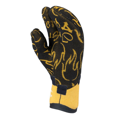 Xcel 5mm Drylock Inferno 3-Finger Mitt Wetsuit Gloves - Black