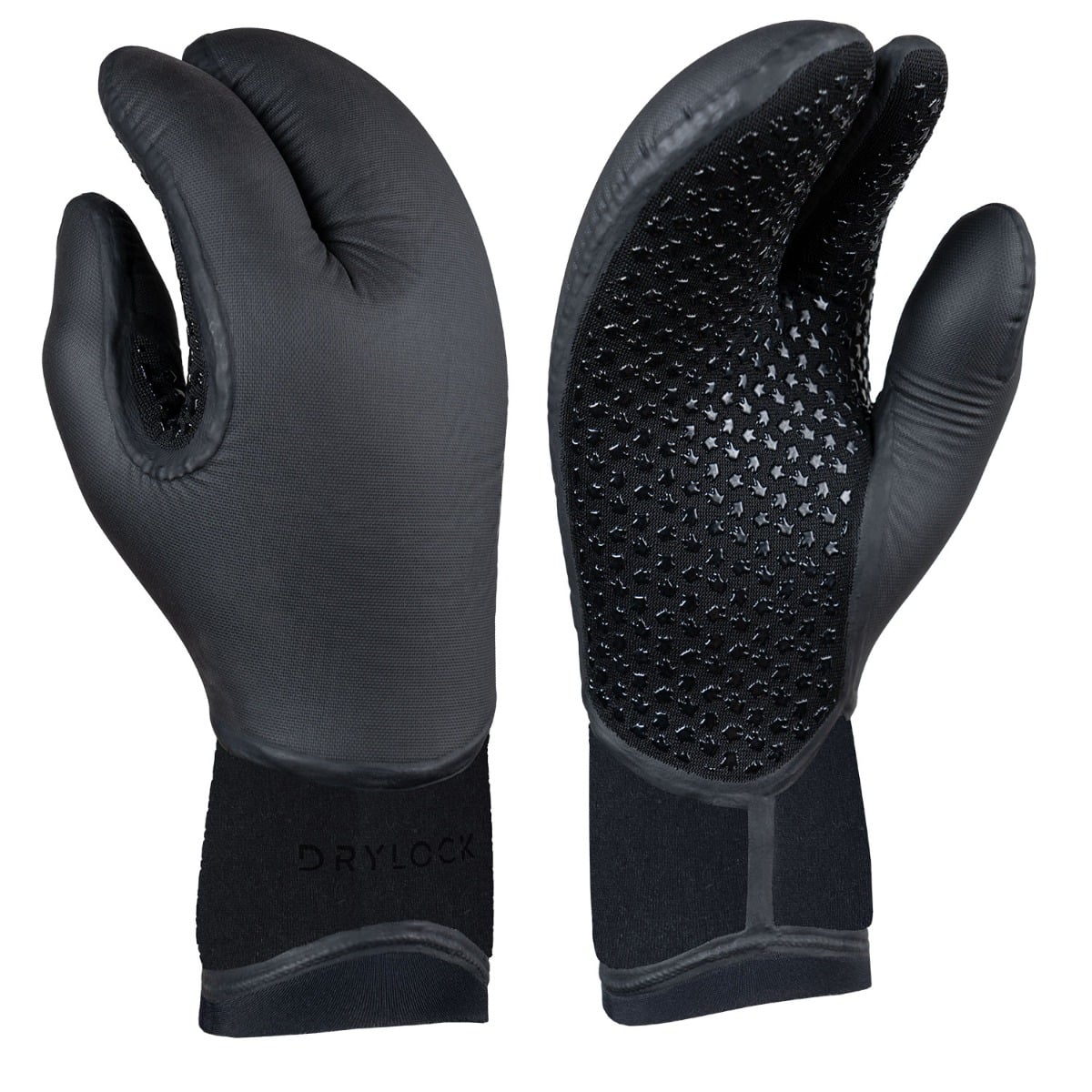 Xcel 5mm Drylock Inferno 3-Finger Mitt Wetsuit Gloves - Black