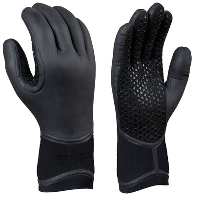 Xcel Drylock Texture Skin 5mm 5-Finger Gloves in Black