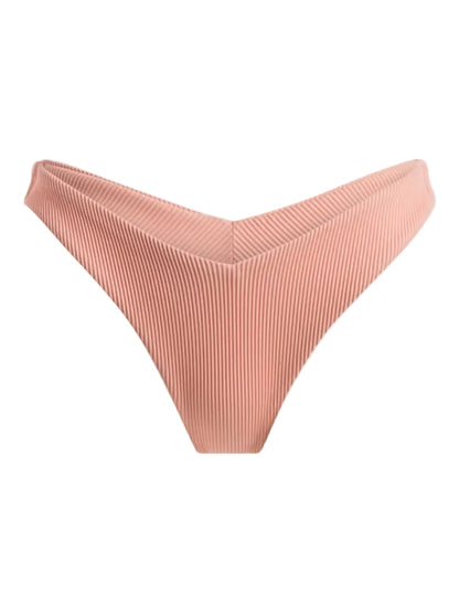 Roxy Love Women High Leg Bikini Bottoms in Salmon Pink