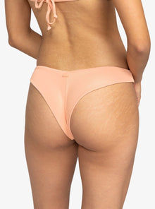 Roxy Love Women High Leg Bikini Bottoms - Salmon