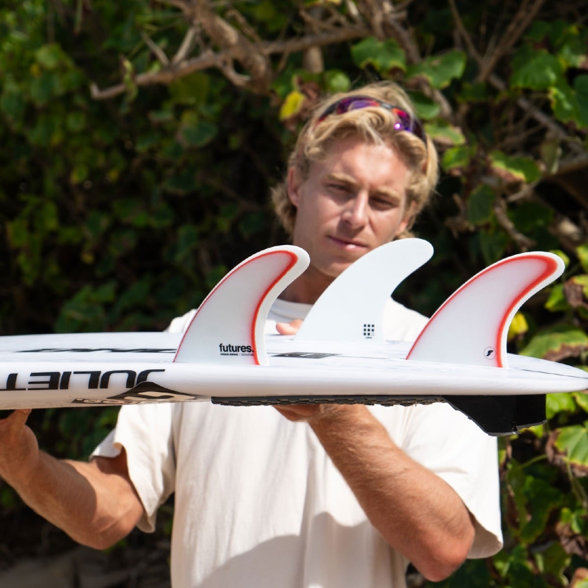 Futures Ethan Ewing Thruster Surfboard Fins - Large/Red