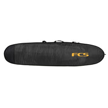 FCS Classic Longboard Cover in Black/Mango