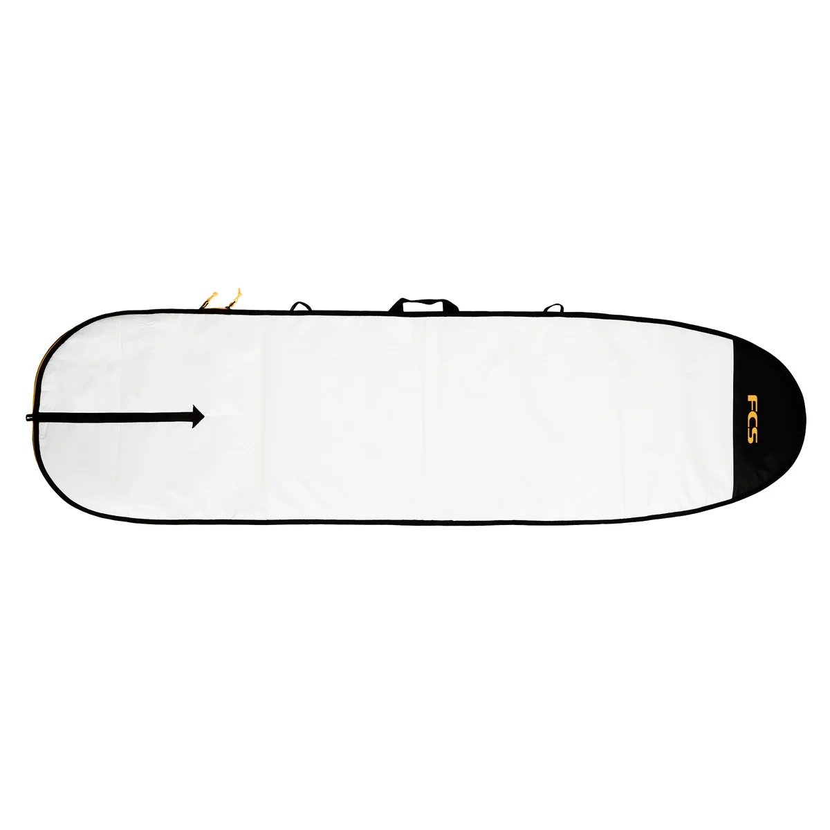 FCS Classic Fun Board Cover - Black/Mango