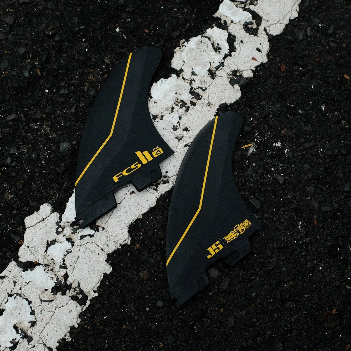 FCS II Jason Stevenson Performance Core Carbon Tri Fins - Black