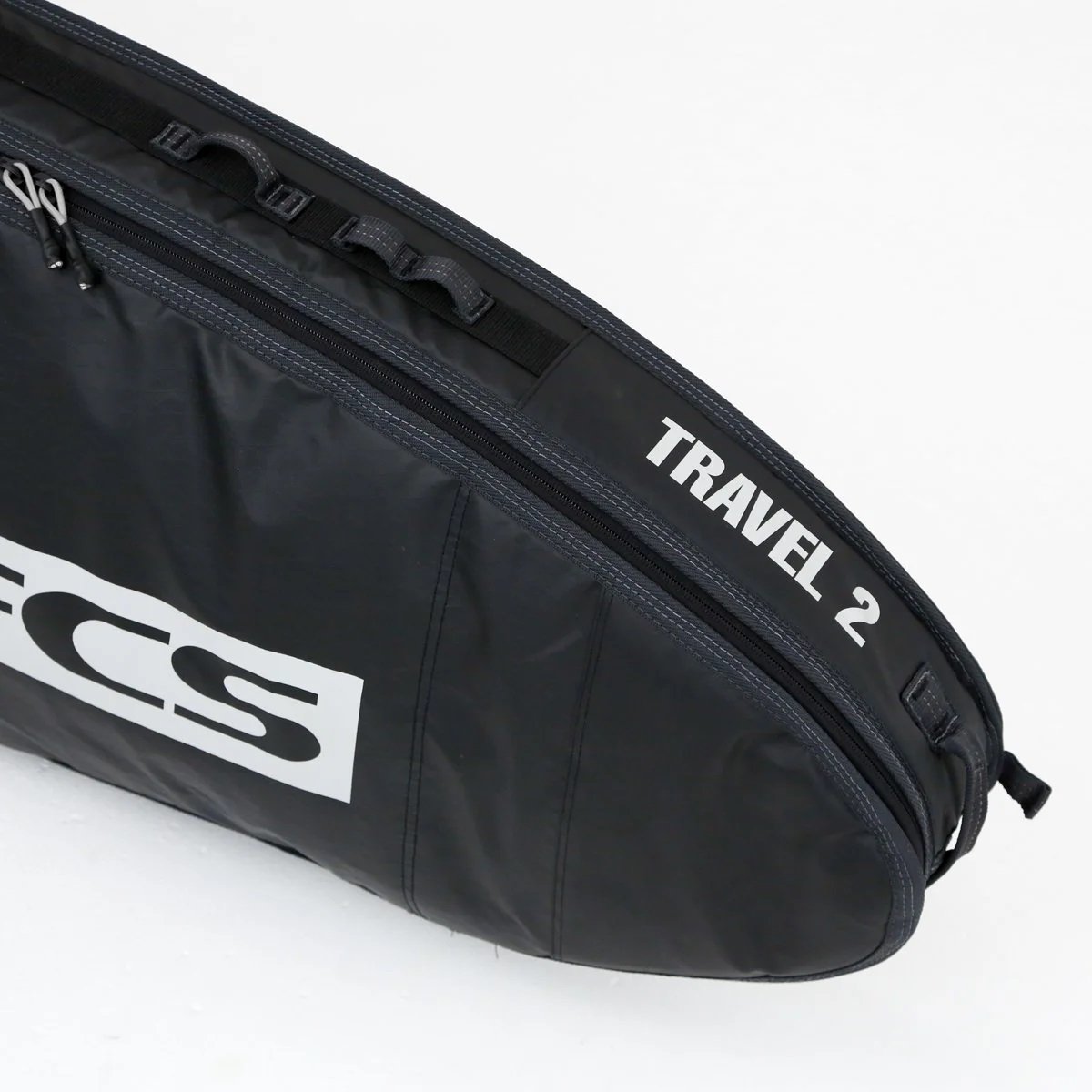 FCS Travel 2 Wheelie Longboard Bag - Black/Grey