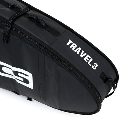 FCS Travel 3 All Purpose Board Cover - Black/Grey