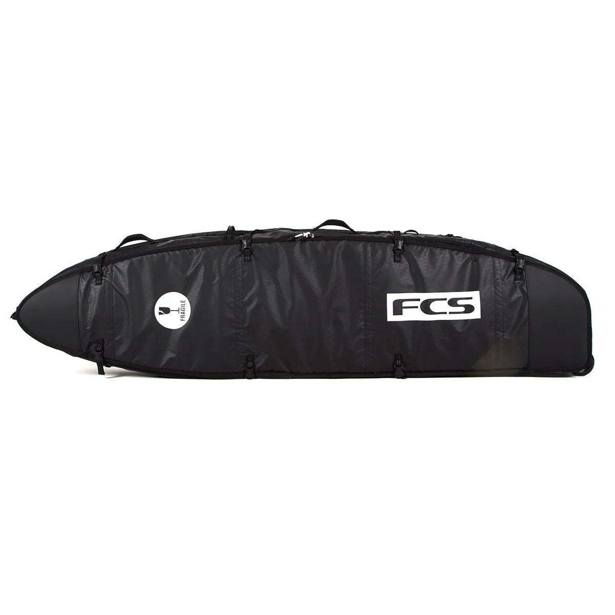 FCS Travel 3 Wheeleie Funboard Bag in Black/Grey