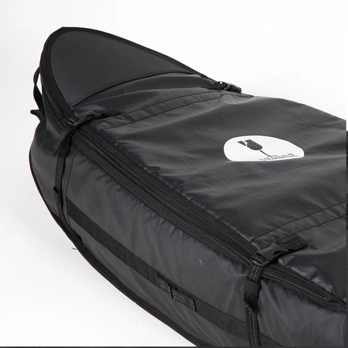 FCS Travel 3 Wheeleie Funboard Bag - Black/Grey