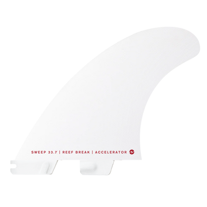 FCS II Accelerator PC Tri Fins - White