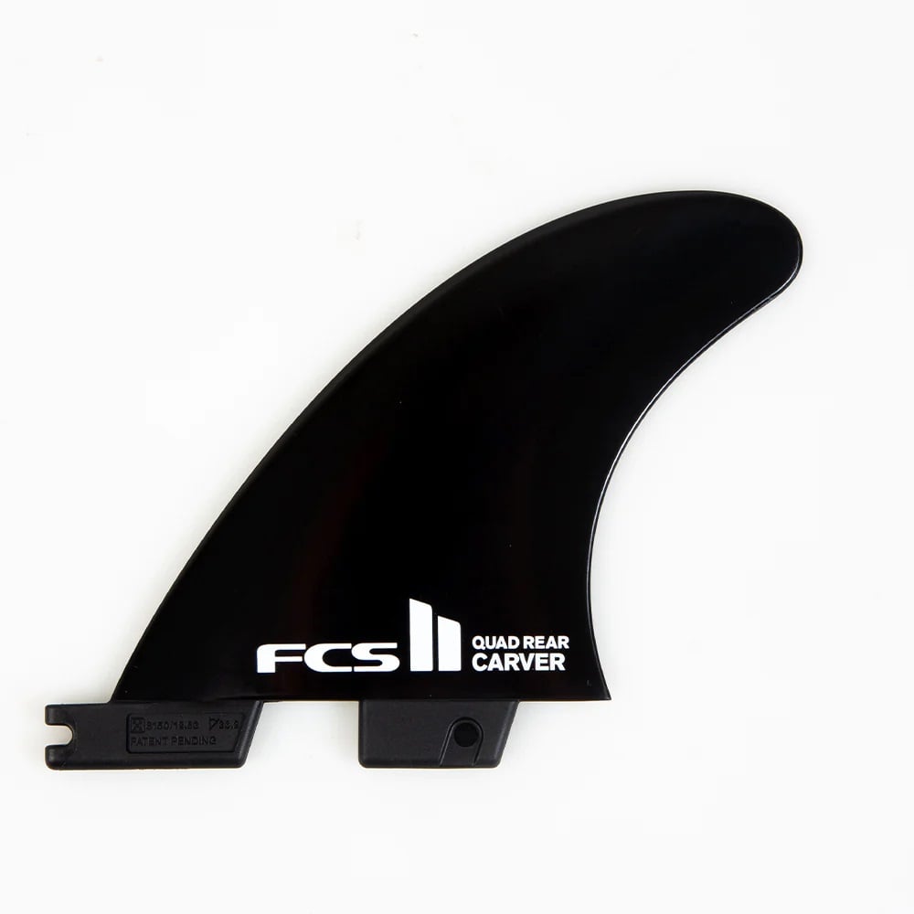 FCS II Carver Glass Flex Quad Rear Fins in Black