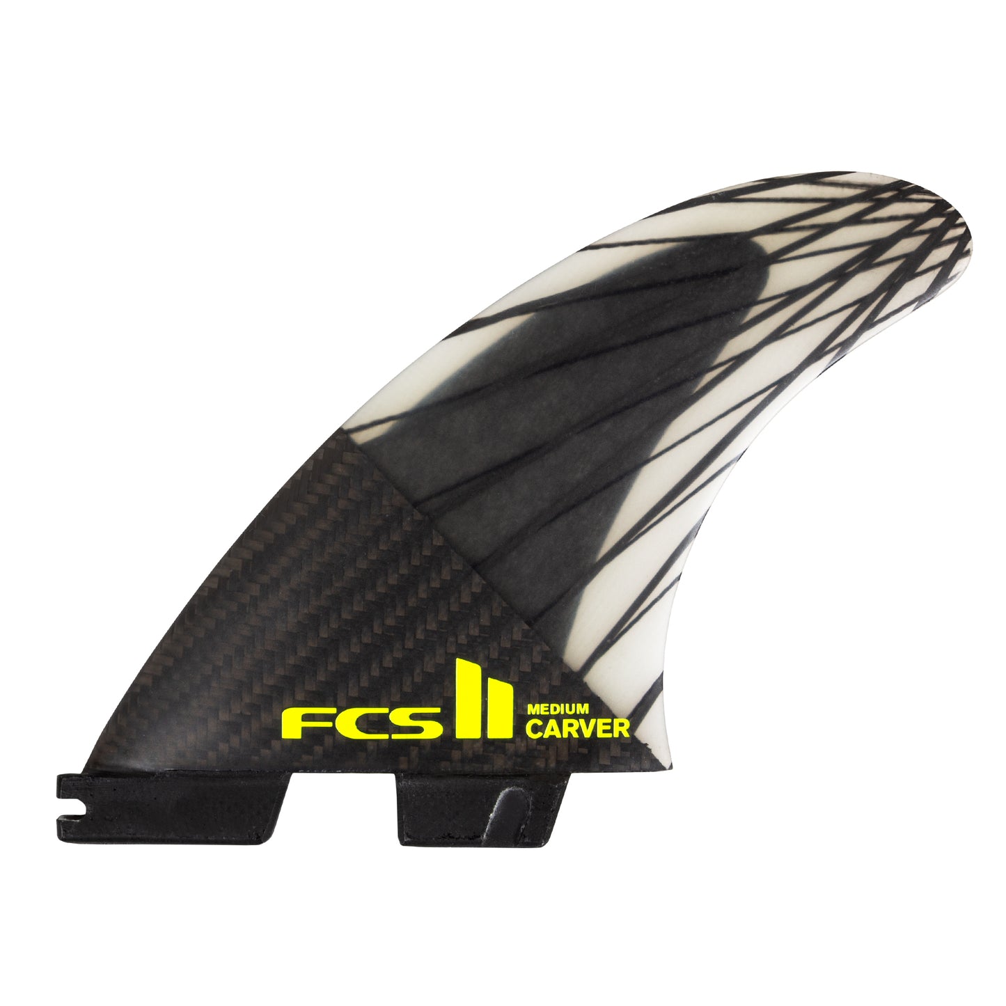 FCS II Carver PC Carbon Thruster Fins - Black / Acid