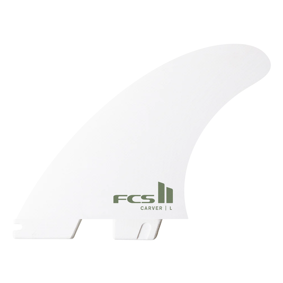 FCS II Carver Performance Core Tri Fins in White