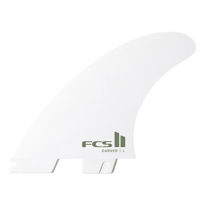 FCS II Carver Performance Core Tri Fins in White