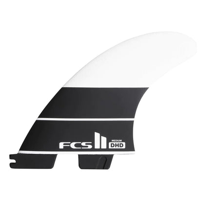 FCS II Darren Handley Design 'DHD' Performance Core Tri Fins in Black/White