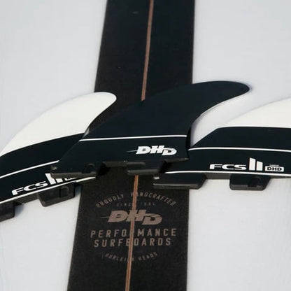 FCS II Darren Handley Design 'DHD' Performance Core Tri Fins - Black/White