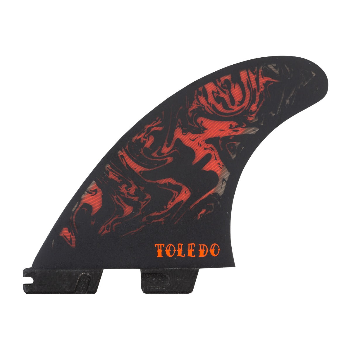 FCS II Filipe Toledo PC Thruster Fins - Black/Red