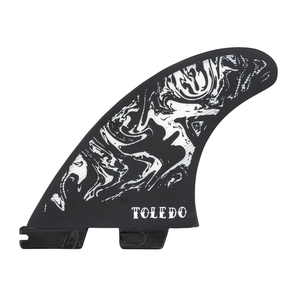 FCS II Filipe Toledo PC Thruster Fins - Black/White