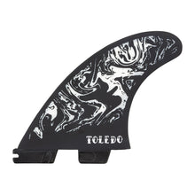 FCS II Filipe Toledo PC Thruster Fins - Black/White