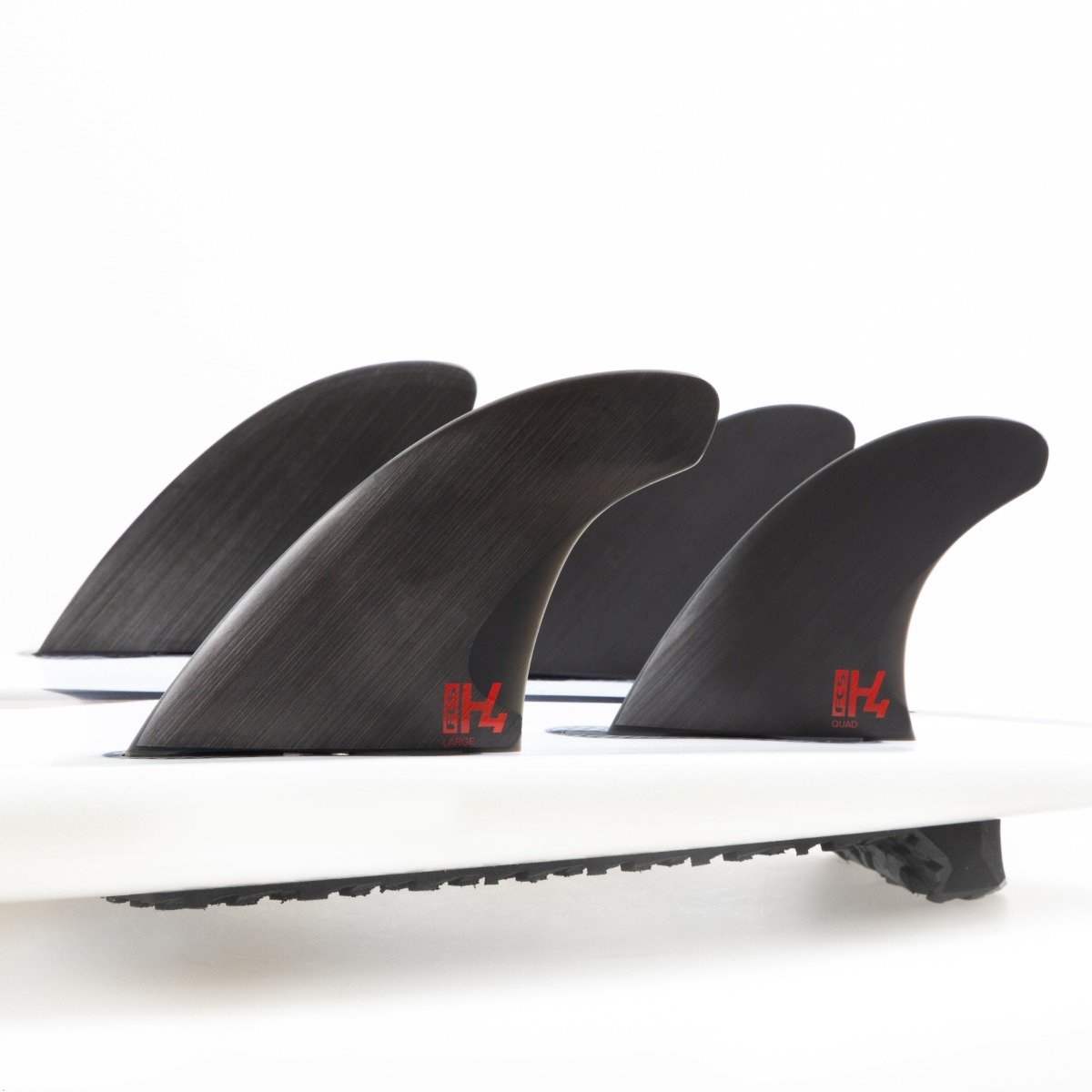 FCS II H4 Quad Rear Fins - Smoke