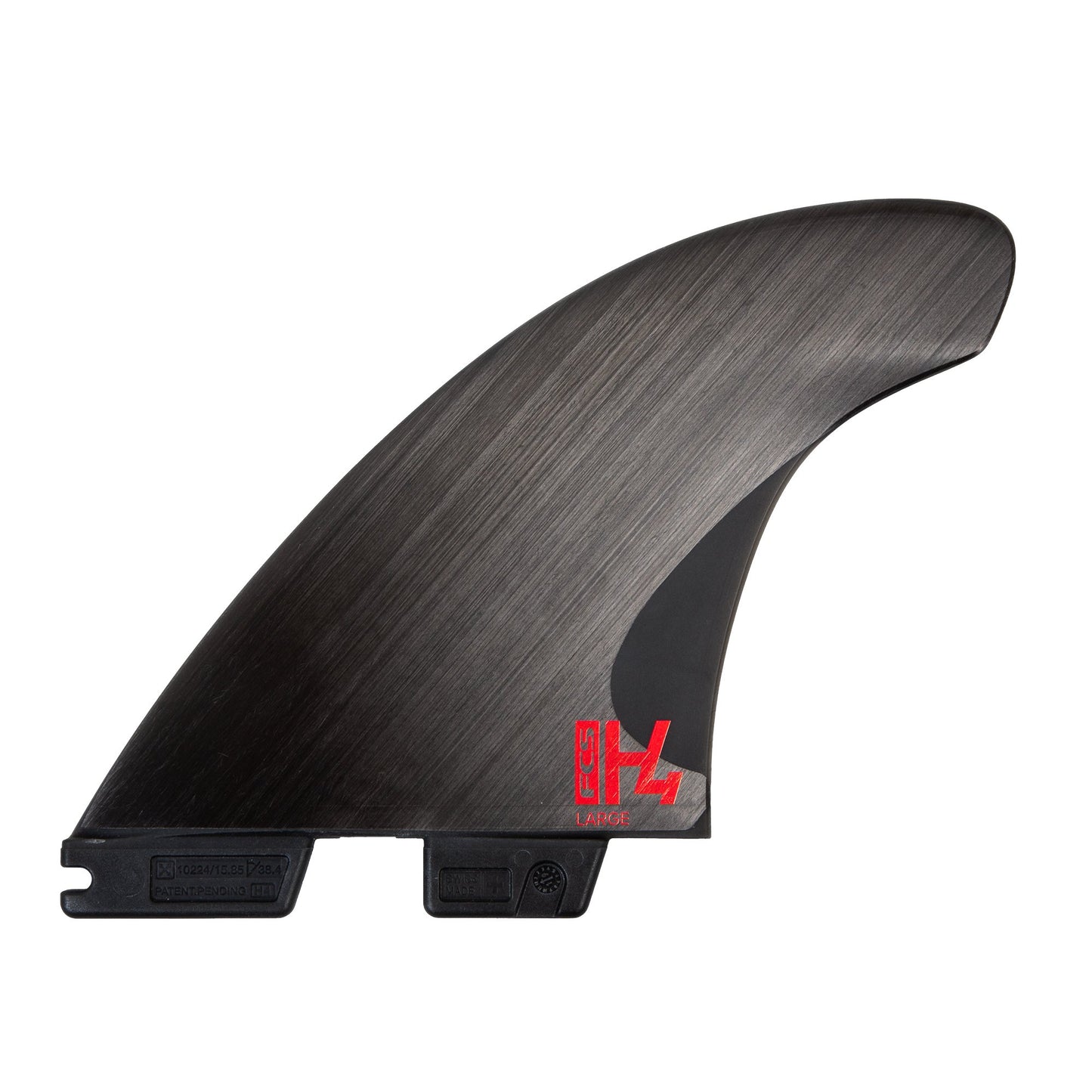 FCS II H4 Carbon Surfboard Thruster Fins - Smoke