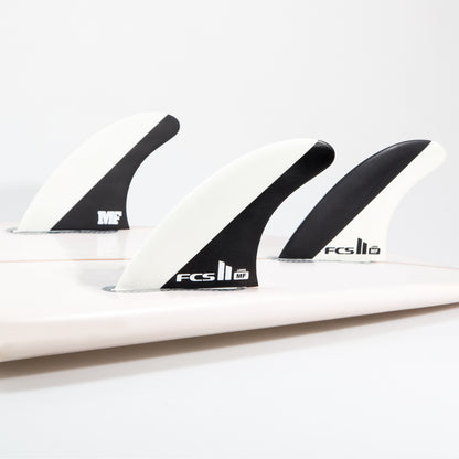 FCS II Mick Fanning PC Thruster Fins in Medium - Black/White