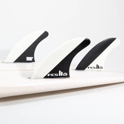 FCS II Mick Fanning PC Grom Tri Fins - Black/White