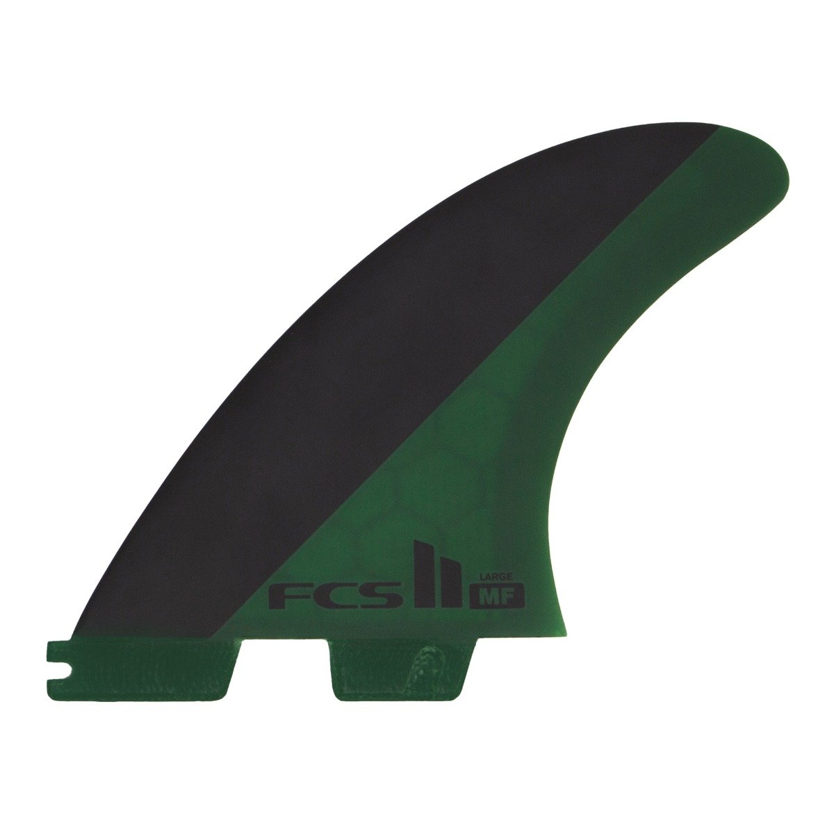FCS II Mick Fanning PC Thruster Fins - Black/Olive - Large