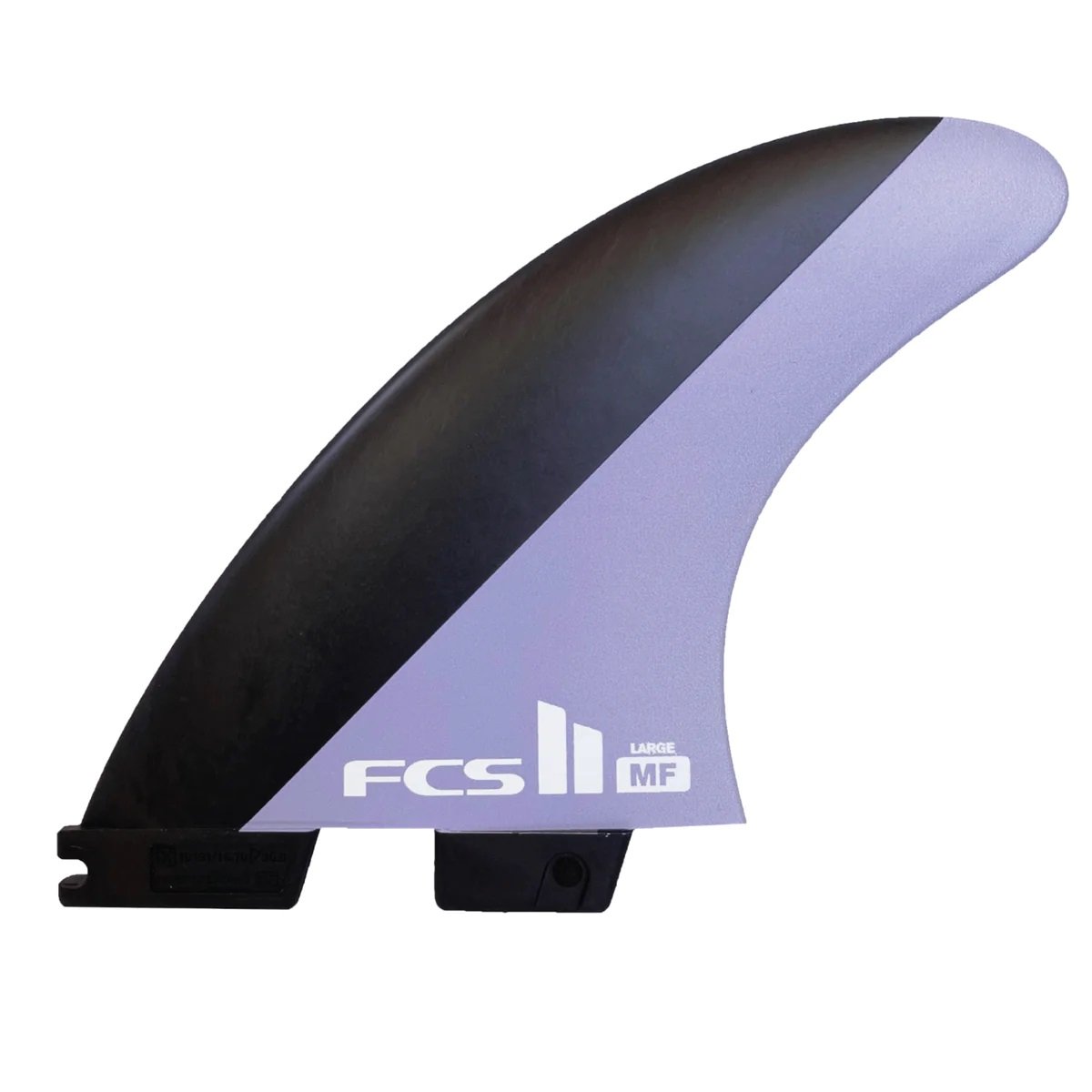 FCS II Mick Fanning PC Tri Fins in Charcoal/Lavender