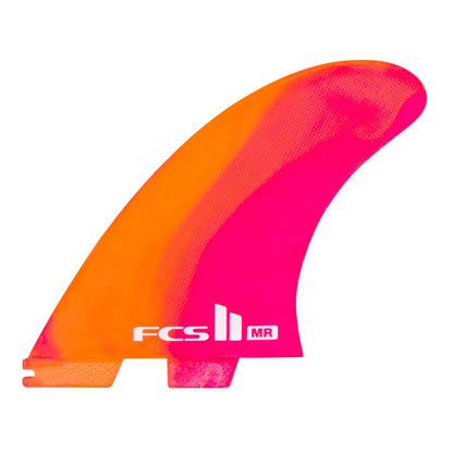 FCS II Mark Richards PC Twin + Stabiliser Fins - Neon
