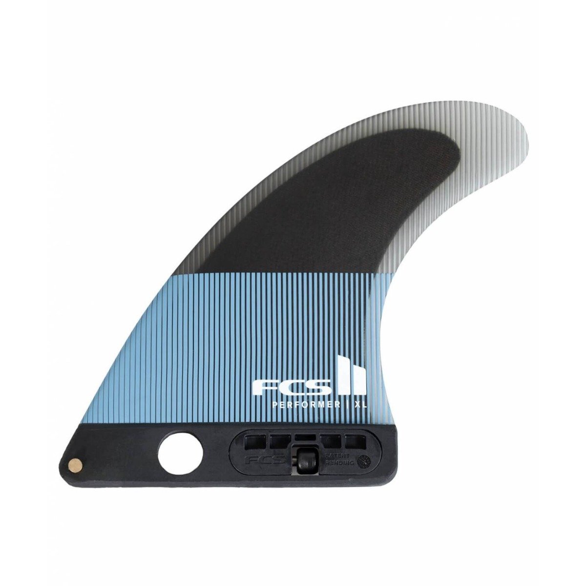 FCS II Performer PC Longboard Centre Fin in Tranquil Blue