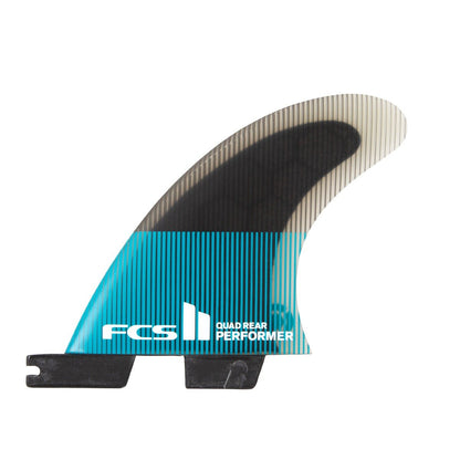 FCS II Performer PC Quad Fins - Teal/Black