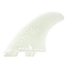 FCS II Power Twin + Stabiliser Performance Glass Fins in Clear