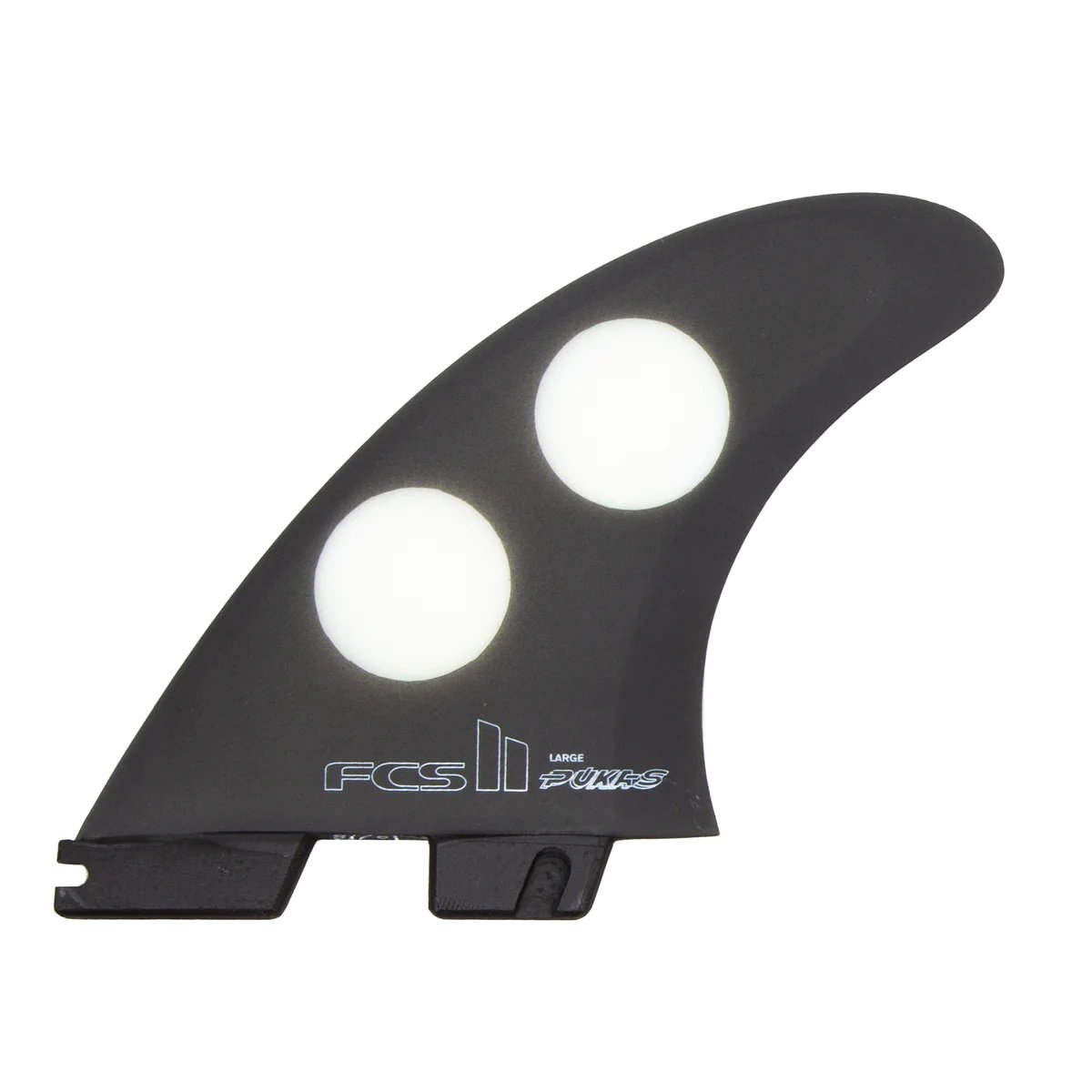 FCS II Pukas Performance Core Large Tri Fins in Black/White