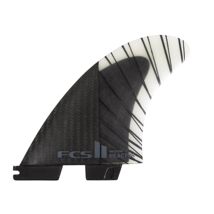 FCS II Reactor PC Carbon Tri Fins - Large - Black/Charcoal