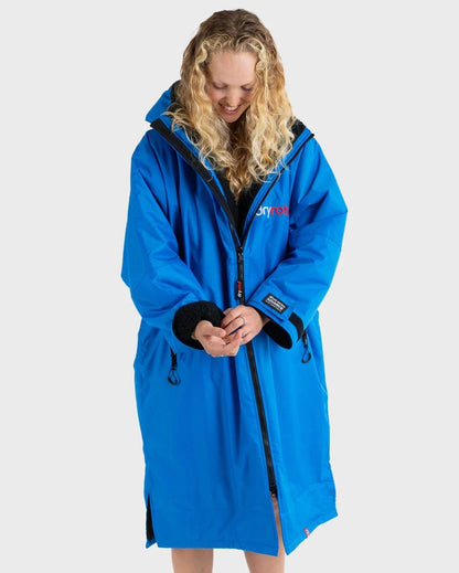 Dryrobe Advance Long Sleeve Changing Robe - Cobalt Blue / Black