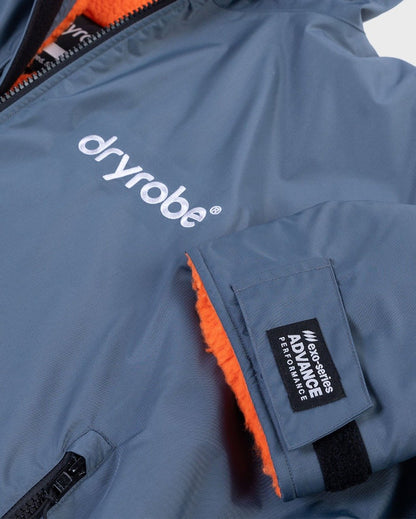 Dryrobe Advance Long Sleeve Changing Robe - Dark Grey / Orange