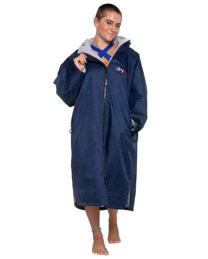 Dryrobe Advance Long Sleeve Change Robe - Navy / Grey