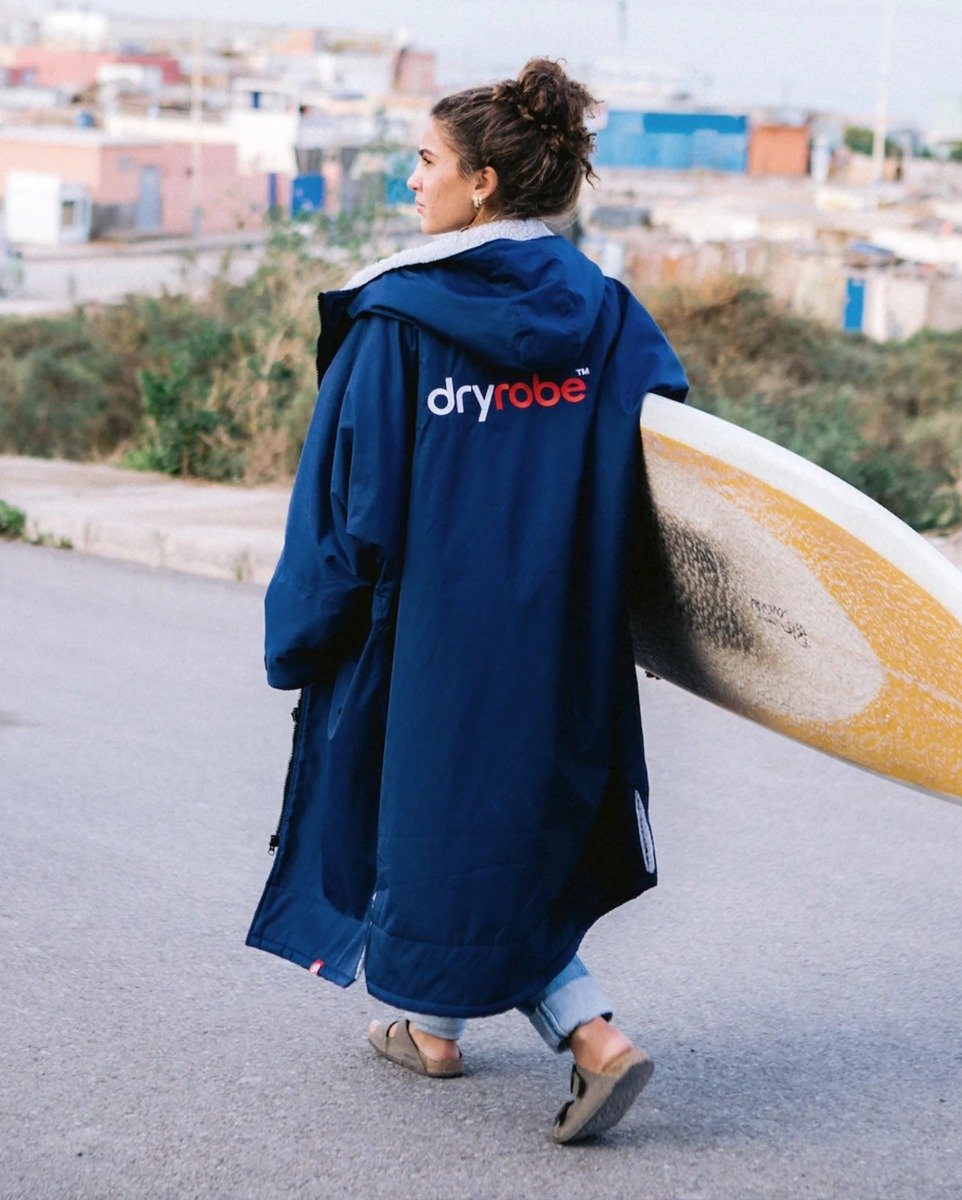 Dryrobe Advance Long Sleeve Change Robe - Navy / Grey