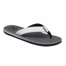 Foamlife Men's Traa Flip-Flops - Stone Grey / White