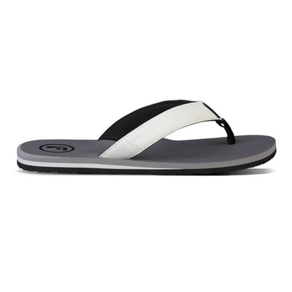 Foamlife Men's Traa Flip-Flops - Stone Grey / White