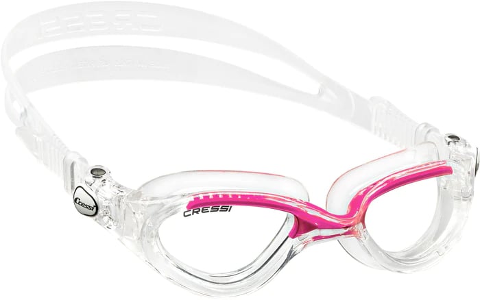 Cressi Flash Women's Swim Goggles - Clear / Pink