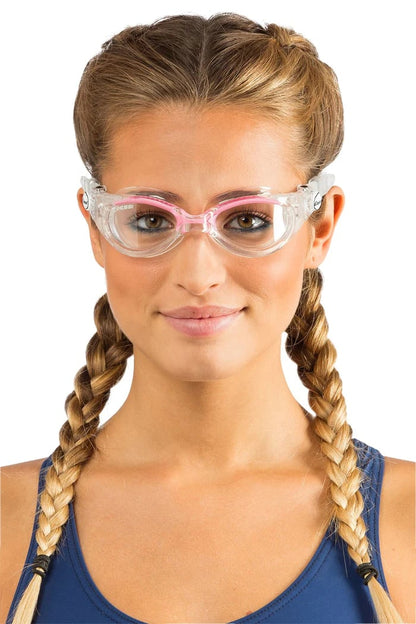 Cressi Flash Women's Swim Goggles - Clear / Pink