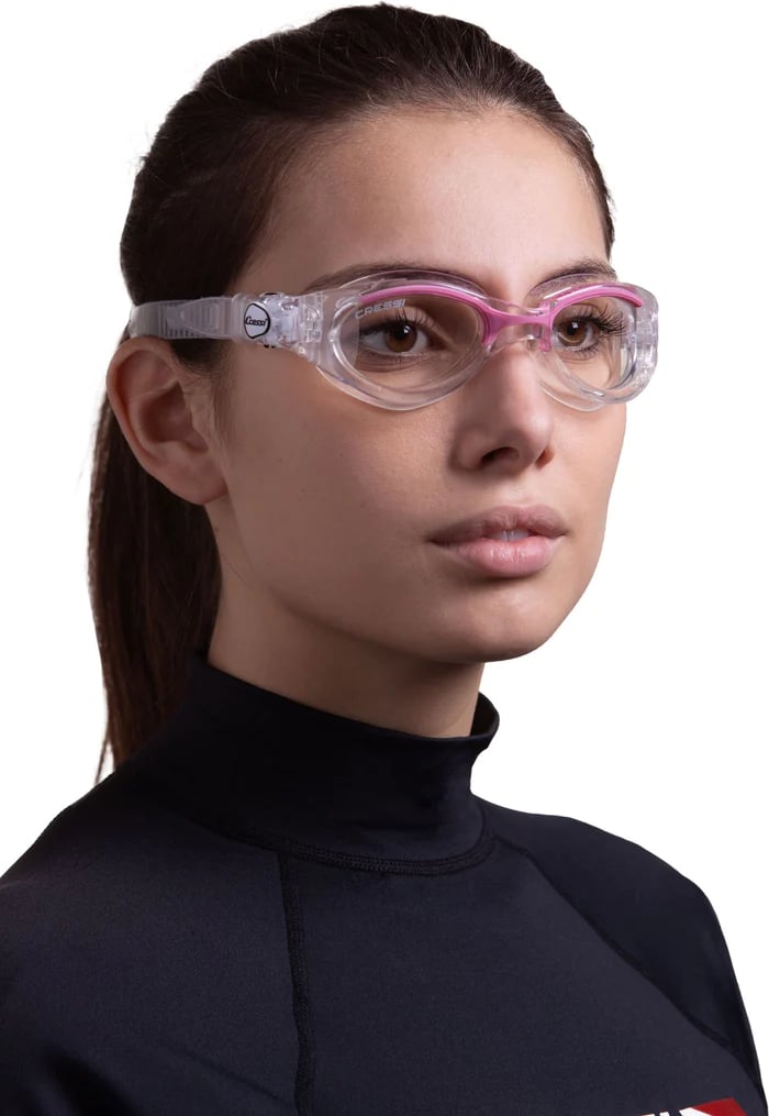 Cressi Flash Women's Swim Goggles - Clear / Pink
