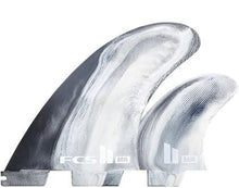 FCS II MR PC Twin + Stabiliser Fins - Black/White