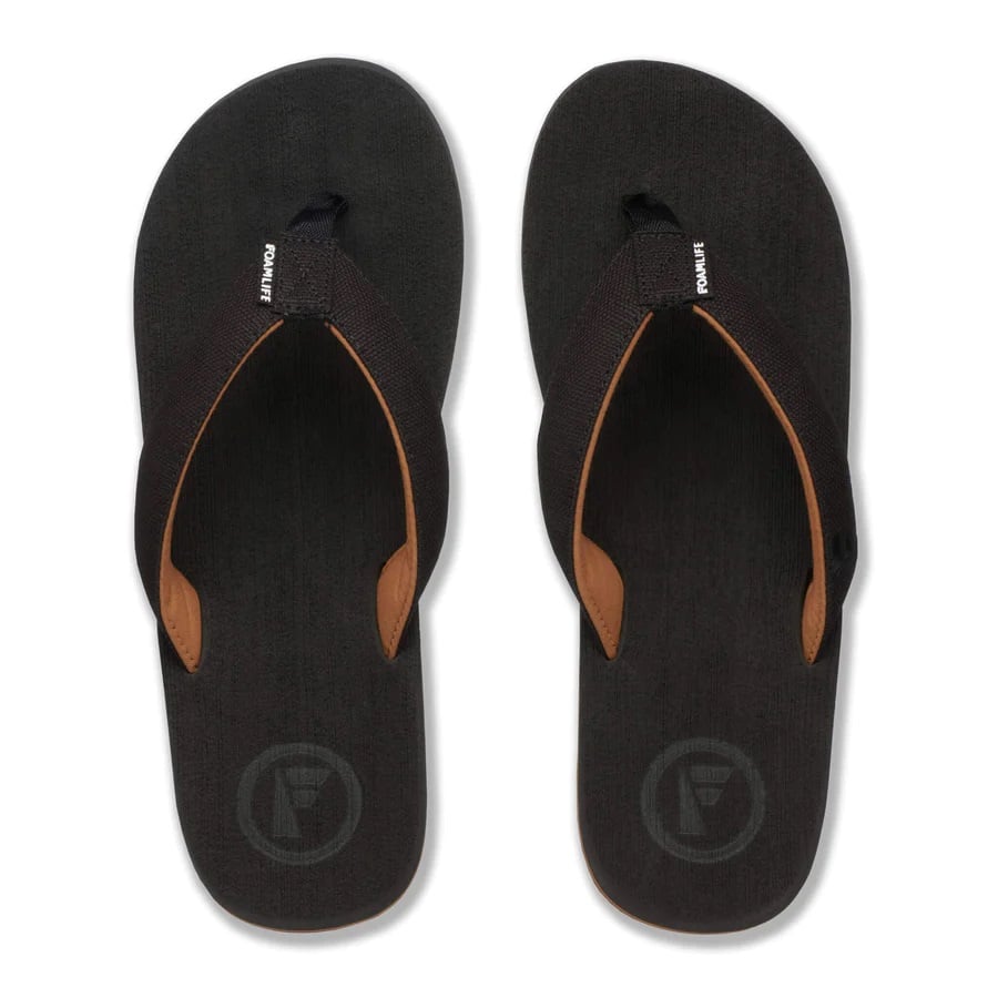 Foamlife Men's Mully Flip-Flops - Black