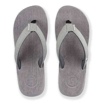 Foamlife Men's Mully Flip-Flops - Stone Grey